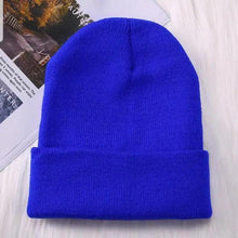 Load image into Gallery viewer, Winter Hats For Men Woman New Beanies Knitted Solid Cute Hat Girls Autumn Female Beanie Caps Warmer Stylish Ladies Casual Cap Outdoor Winter Adult Neutral Warm Hats Candy Color Knitted Woolen Hat for Women Men