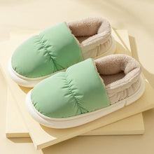 Load image into Gallery viewer, Winter House Warm Women Fur Slippers Waterproof Upper Couples Plush Shoes Home Men Fluffy Slides Warm Memory Foam House Slippers Cozy Winter Womens House Shoes Fur Indoor Outdoor Slippers