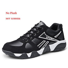 Load image into Gallery viewer, Winter Leather Sneakers Keep Warm Waterproof Mans Sneakers Work Casual Shoes Mens Autumn Anti-slip Leather Lace Up Lightweight Soft Modern Comfortable Classic Walking Sneakers