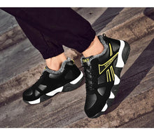 Load image into Gallery viewer, Winter Leather Sneakers Keep Warm Waterproof Mans Sneakers Work Casual Shoes Mens Autumn Anti-slip Leather Lace Up Lightweight Soft Modern Comfortable Classic Walking Sneakers