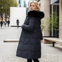 Load image into Gallery viewer, Winter Long Coat with Thickened Fur Collar