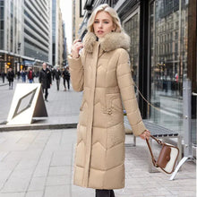 Load image into Gallery viewer, Winter Long Coat with Thickened Fur Collar