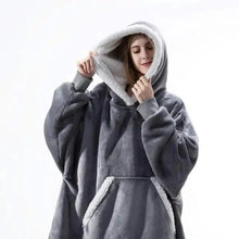 Load image into Gallery viewer, Winter Oversized Wearable Blanket Women Hoodies Sweatshirt TV Blanket With Sleeves Pullover Warm Soft Unisex Hoody Comfortable Sweatshirts For Autumn