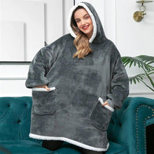 Load image into Gallery viewer, Winter Oversized Wearable Blanket Women Hoodies Sweatshirt TV Blanket With Sleeves Pullover Warm Soft Unisex Hoody Comfortable Sweatshirts For Autumn