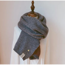 Load image into Gallery viewer, Winter Soft Solid Thicken Soft Lightweight Warm Scarf Cashmere Scarves Pashmina Shawls Wraps Scarves Pashmina Shawls Wraps Knitted Wool Long Scarf Women