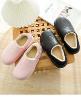 Load image into Gallery viewer, Winter Waterproof Home Slippers Womens New Plush Warm House Soft Slippers Non-Slip Memory Foam Couples Shoes Women's Cozy Warm Slippers Memory Foam Indoor Outdoor Winter Slippers