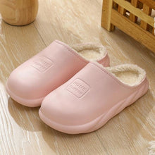 Load image into Gallery viewer, Winter Waterproof Home Slippers Womens New Plush Warm House Soft Slippers Non-Slip Memory Foam Couples Shoes Women's Cozy Warm Slippers Memory Foam Indoor Outdoor Winter Slippers