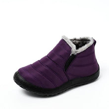 Load image into Gallery viewer, Winter Women Boots Waterproof Snow Shoes Flat Casual Winter Soft Shoes Ankle Boots For Women Snow Boots Winter Slip On Ankle Comfortable Booties Anti-Slip Water Resistant Fully Fur Lined Outdoor Shoes