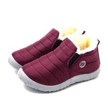 Load image into Gallery viewer, Winter Women Boots Waterproof Snow Shoes Flat Casual Winter Soft Shoes Ankle Boots For Women Snow Boots Winter Slip On Ankle Comfortable Booties Anti-Slip Water Resistant Fully Fur Lined Outdoor Shoes