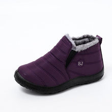 Load image into Gallery viewer, Winter Women Boots Waterproof Snow Shoes Flat Casual Winter Soft Shoes Ankle Boots For Women Snow Boots Winter Slip On Ankle Comfortable Booties Anti-Slip Water Resistant Fully Fur Lined Outdoor Shoes