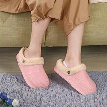 Load image into Gallery viewer, Winter Women's Slippers Warm Clogs Sandals Waterproof Slippers For Women Waterproof Slippers Fur Lined Clogs Winter Garden Shoes Warm House Family Women Shoes