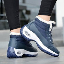Load image into Gallery viewer, Winter Women's Sneakers Fashion Breathable Casual Running Winter Warm Anti-Slip Soft Sole Warm Fur Lined Winter Womens High Heels Sneakers