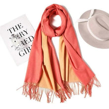 Load image into Gallery viewer, Winter Women Scarf Fashion Solid Soft Scarves For Lady Shawls Wrap Casual Wear Travel Friendly For Winter Fall Winter Classic Warm Soft Chunky Warm Scarves Wrap Scarf