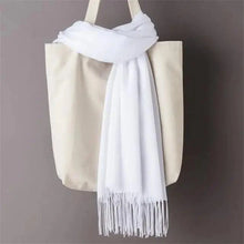 Load image into Gallery viewer, Winter Women Scarf Female Scarves For Women Solid Shawl Wraps For Winter Casual Wear Travel Friendly Wool Tassel Scarf Fashion Solid Color Toddler Soft Warm Scarves