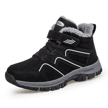 Load image into Gallery viewer, Winter Womens Mens Boots Plush Leather Waterproof Climbing Hunting Shoes Unisex Lace-up Outdoor Warm Hiking Boot Warm Ankle Cushionable Non-Slip Fashion Booties For Outdoor Walking