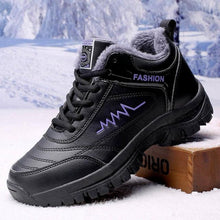 Load image into Gallery viewer, Winter Womens Mens Boots Shoes Plush Warm Sneakers Outdoor Waterproof Ankle Snow Boots Casual Leather Hiking Boots Outdoor Trekking Boot Mid Hiker Boot For Mens