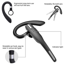 Load image into Gallery viewer, Wireless Bluetooth Business Earphone Noise Isolating Earbuds Wireless Headphones With Chraging Case LED Display Built-in Microphones For Clear Calls Single Over Ear Handsfree Earbud For Driving Charging Case Headphone Microphone Office Headset For Work