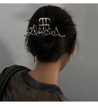 Load image into Gallery viewer, Woman Novelty Minimalist Dainty Design Irregular Hairpins Punk Style Metal Silver Hair Claws Barrettes Women Hair Accessories Hair Clips Hairgrip