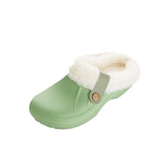 Load image into Gallery viewer, Women Autumn Winter New Warm Slippers Plush Waterproof Warm Slippers Clogs Couples Home Slipper Indoor Floor Shoes Waterproof Slippers Women Men Fur Lined Clogs Winter Garden Shoes