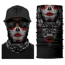 Load image into Gallery viewer, Women Balaclava Neck Gaiter Tubular Buff Bandana Scarf Headgear Bicycle Half Mask Face Cover Venom Headband Summer Men Beanie Hat Windproof Head Scarves Neck Warmer Cycling Camping Hiking Men Women Fashion Magic Scarves Turban Outdoor Headband