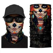Load image into Gallery viewer, Women Balaclava Neck Gaiter Tubular Buff Bandana Scarf Headgear Bicycle Half Mask Face Cover Venom Headband Summer Men Beanie Hat Windproof Head Scarves Neck Warmer Cycling Camping Hiking Men Women Fashion Magic Scarves Turban Outdoor Headband