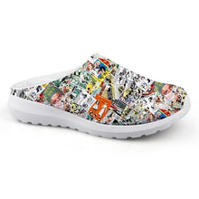 Load image into Gallery viewer, Women Beach Home Slippers Fashion Nurse Shoes Medical Doctor Sandals Summer Mesh Flats Sandals Lightweight Garden Clogs Quick-Drying Non-Slip Nurse Shoes For Women Home House Waterproof Slippers
