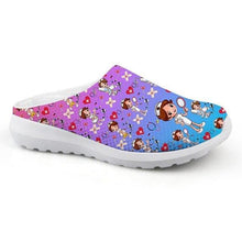 Load image into Gallery viewer, Women Beach Home Slippers Fashion Nurse Shoes Medical Doctor Sandals Summer Mesh Flats Sandals Lightweight Garden Clogs Quick-Drying Non-Slip Nurse Shoes For Women Home House Waterproof Slippers