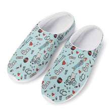 Load image into Gallery viewer, Women Beach Home Slippers Fashion Nurse Shoes Medical Doctor Sandals Summer Mesh Flats Sandals Lightweight Garden Clogs Quick-Drying Non-Slip Nurse Shoes For Women Home House Waterproof Slippers