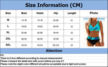 Load image into Gallery viewer, Women Bikini Plus Size Push Up Swimsuit High Waist Bikini Set Women's Push-up Halter Bandage Bikini Swimsuits Swim Bottoms Swimwear Bathing Suit Beachwear Swimming Suit