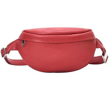 Load image into Gallery viewer, Women Black PU Leather Chest Luxurious Bags Fashionable Crossbody Waist Purse Unisex Fanny Bag Modern Traveling Bag