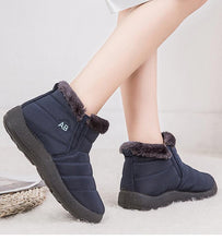 Load image into Gallery viewer, Women Boots Fashion Waterproof Snow Boots For Winter Casual Lightweight Ankle Warm Winter Boots Fur Lined Warm Ankle Boots Slip On Waterproof Shoes Comfortable Soft Design For Female
