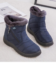 Load image into Gallery viewer, Women Boots Fashion Waterproof Snow Boots For Winter Casual Lightweight Ankle Warm Winter Boots Fur Lined Warm Ankle Boots Slip On Waterproof Shoes Comfortable Soft Design For Female
