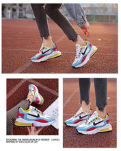 Load image into Gallery viewer, Women Casual Shoes Colorful Sneakers Flat Thick Sole Lightweight Air Cushion Gym Fashion Shoes Breathable Sport Air Fitness Walking Running Athletic Sneakers