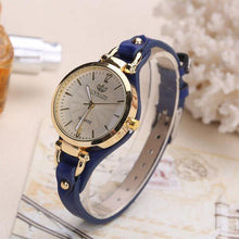 Load image into Gallery viewer, Women Casual Watches Round Dial PU Leather Strap Wristwatch Analog Quartz Watch Fashion Luxury Wrist Watch Unisex Watches Leather Band Analog Quartz Wrist Watch