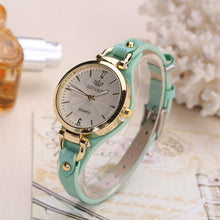 Load image into Gallery viewer, Women Casual Watches Round Dial PU Leather Strap Wristwatch Analog Quartz Watch Fashion Luxury Wrist Watch Unisex Watches Leather Band Analog Quartz Wrist Watch