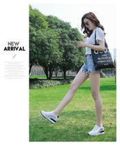 Load image into Gallery viewer, Women Comfortable Casual Shoes Summer Slip On Mixed Colors Increasing Height Sneakers Fashion High Top Hidden Heel Shoes Casual Platform Ankle Boots