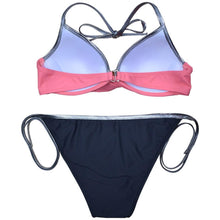 Load image into Gallery viewer, Women Cute Large Swimsuits Push Up Bikini Women Triangle Push Up Bikini Set Molded Bra Swimsuit Women's Plus Size Swimwear Beach Wear Bikinis Female Bathing Suit Swimming Suits