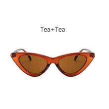 Load image into Gallery viewer, Women Elegant Black Summer Sunglasses Stylish New Popular Cat Eye Design Sunglasses For Woman New Small Eyewear Shades For Women Retro Summer Design Glasses