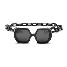 Load image into Gallery viewer, Women Elegant Design Sunglasses Stylish Fashionable Square Shape Sunglasses For Women Latest Unique Chain Style Sun Glasses For Female New Different Shades Large Frame Eyewear