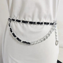 Load image into Gallery viewer, Women Elegant Elastic Stretch Wide Dress Belt Big Chain Waistbands For Women Luxury Party Belts For Dresses