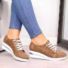 Load image into Gallery viewer, Women Fashion Breathable Platform Shoes Lightweight Non Slip Tennis High Fashion Comfy Fashion Breathable Girls Comfort Casual Lace Up Woman Walking Shoes