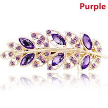 Load image into Gallery viewer, Women Fashion Rhinestone Horsetail Hairpin Spring Clip Ladies Luxury Jewelry Crystal Side Clip Gorgeous Ponytail Holder Hair Accessories For Women
