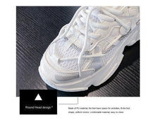 Load image into Gallery viewer, Women Fashion Sneakers Casual Leather Sports Shoes Sneakers Comfortable Walking Footwear Fashion New Lightweight Casual Thick Sneakers