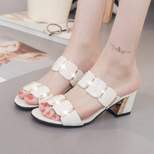 Load image into Gallery viewer, Women Fashion Spring Summer High Heel Sandals Comfortable Sandals Open Toe Tie Up Ankle Wrap Flat Sandals For Women Cute Slip On Dressy Casual Summer Sandals