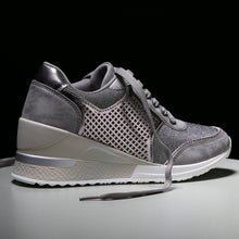 Load image into Gallery viewer, Women Height Increasing Walking Jogging Sneakers Gold Silver Sport Running Women's Lightweight Casual Everyday Walking Fashion High Heels Comfortable Sneakers