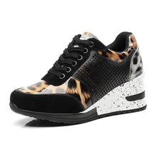 Load image into Gallery viewer, Women Height Increasing Walking Jogging Sneakers Gold Silver Sport Running Women's Lightweight Casual Everyday Walking Fashion High Heels Comfortable Sneakers