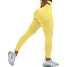 Load image into Gallery viewer, Women High Waist Leggings Female Gym Workout Legging Seamless Leggings Women Push Up Sport Girls Tight Bottom Lift Leggings Yoga Pants Fitness Fashion Push Up Seamless Leggings Breathable Workout Pants
