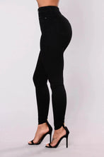 Load image into Gallery viewer, Women High Waist Stretch Hip Lift Denim Skinny Pants Jeans Full Length Sexy Slim Bleachded Solid Color Pants