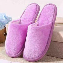 Load image into Gallery viewer, Women Home Slippers Autumn Winter Warm Furry Plush Shoes Indoor Bedroom Light EVA Couple Cotton Slipper House Memory Foam Slippers Furry Faux Fur Lined Bedroom Shoes