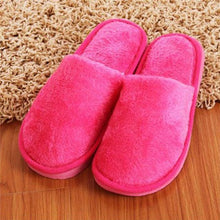 Load image into Gallery viewer, Women Home Slippers Indoor Bedroom Light Eva Couple Cotton Slipper Solid Soft Flip Flops Autumn Winter Warm Furry Plush House Slippers Cozy Memory Foam Washable For Summer Bedroom
